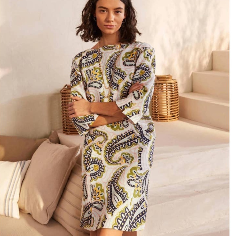 Boden Laurie Linen Shift Dress